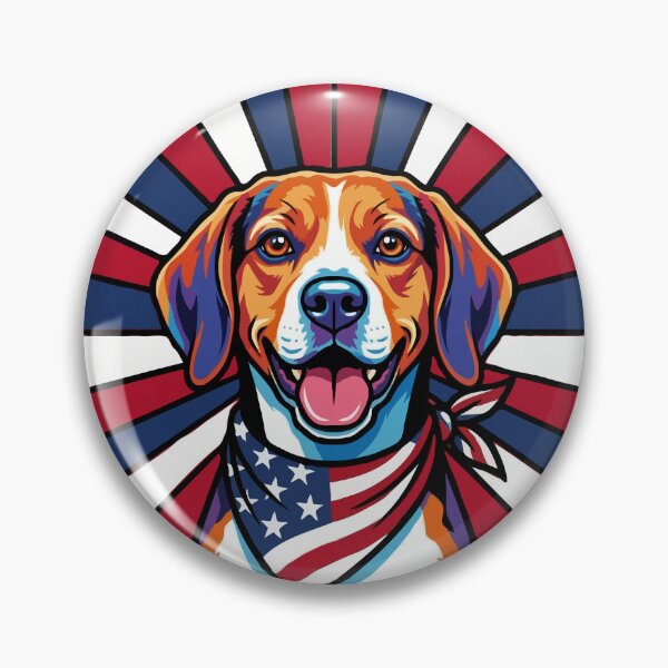 Item preview, Beagle 4th of July Dog – Patriotic USA Puppy Gift designed and sold by The Real Life Symphony.