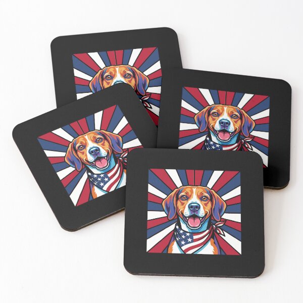 Item preview, Beagle 4th of July Dog – Patriotic USA Puppy Gift designed and sold by The Real Life Symphony.