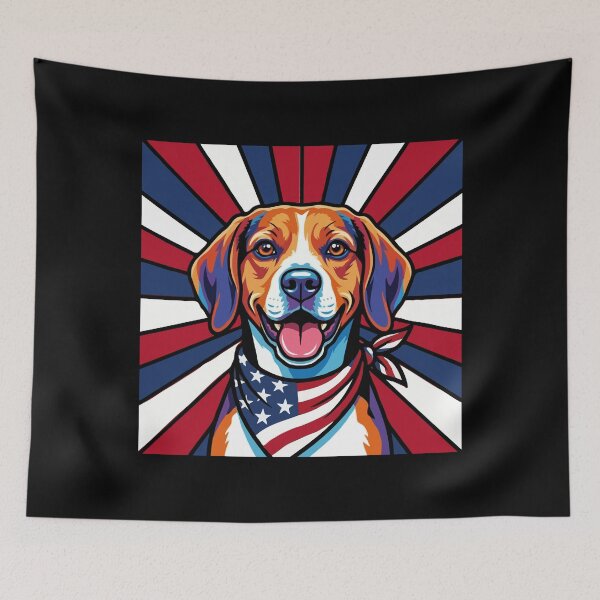 Item preview, Beagle 4th of July Dog – Patriotic USA Puppy Gift designed and sold by The Real Life Symphony.