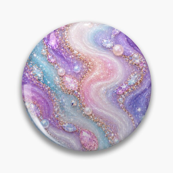 Item preview, Luxury Pearl & Crystal Fluid Art Marble designed and sold by Aramdesing.