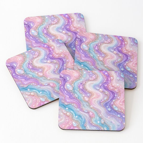 Item preview, Luxury Pearl & Crystal Fluid Art Marble designed and sold by Aramdesing.
