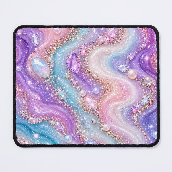 Item preview, Luxury Pearl & Crystal Fluid Art Marble designed and sold by Aramdesing.