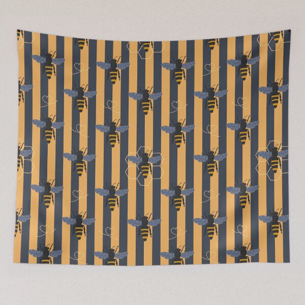 Item preview, Whimsical Bee, Honeycomb & Geometric Colourful Pattern Collection designed and sold by VirtuallyCreativ .
