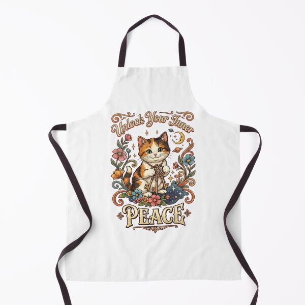 Item preview, Unlock Your Inner Peace: Cosmic Cat Retro-Vintage T-Shirt Design designed and sold by NinaCreator.