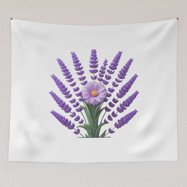 Item preview, Lavender floral composition designed and sold by kidoramagic.