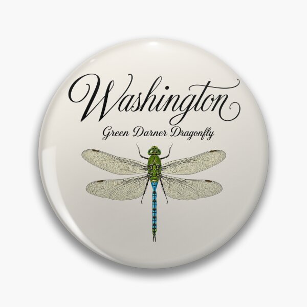 Item preview, Washington Green Darner Dragonfly State Poster designed and sold by The-Drip-Studio.