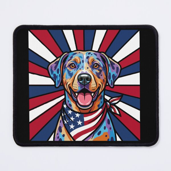 Item preview, Catahoula Leopard Dog 4th of July Dog – Patriotic USA Puppy Gift designed and sold by The Real Life Symphony.