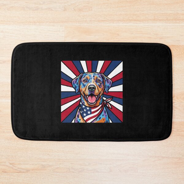 Item preview, Catahoula Leopard Dog 4th of July Dog – Patriotic USA Puppy Gift designed and sold by The Real Life Symphony.