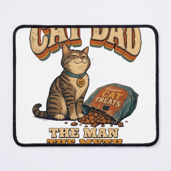 Item preview, Funny Cat Dad Snack Dealer Vintage Retro Design designed and sold by arawaksupplyco.