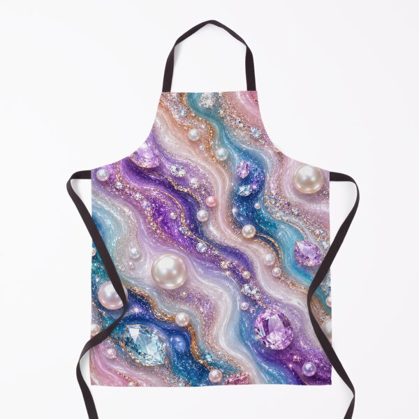 Item preview, Luxury Pearl & Crystal Fluid Art Marble designed and sold by Aramdesing.