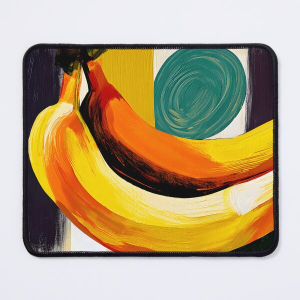 Item preview, Bananas in Bold Geometry - Vibrant Kitchen Art Bursting with Contemporary Color designed and sold by OlfactoART Studio.