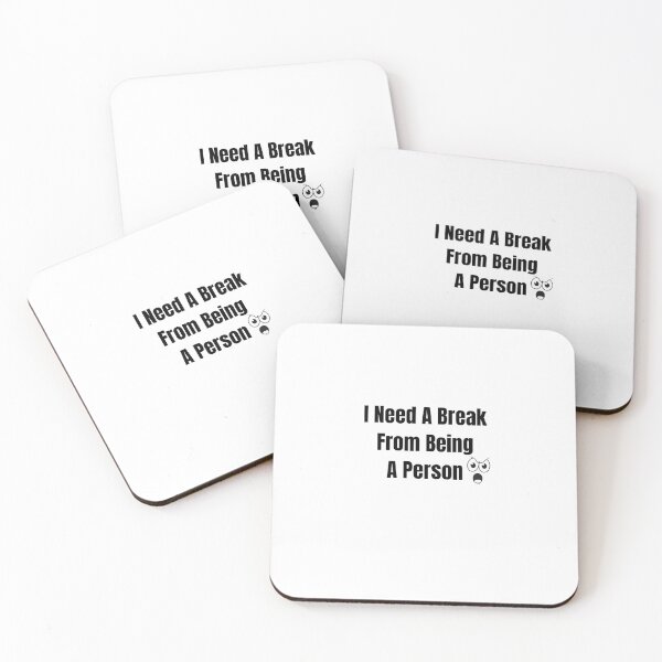Item preview, I Need a Break From Being a Person – Funny Mental Exhaustion Quote Design designed and sold by amarprints.