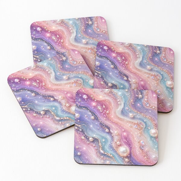 Item preview, Luxury Pearl & Crystal Fluid Art Marble designed and sold by Aramdesing.