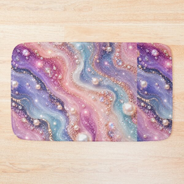 Item preview, Luxury Pearl & Crystal Fluid Art Marble designed and sold by Aramdesing.