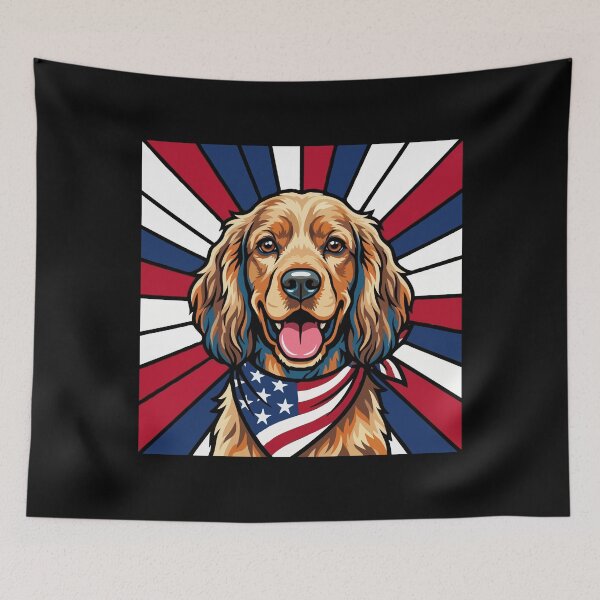 Item preview, Cocker Spaniel 4th of July Dog – Patriotic USA Puppy Gift designed and sold by The Real Life Symphony.