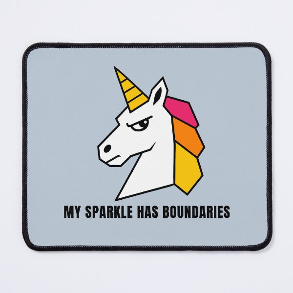 Item preview, Cheeky Unicorn My Glitter Has Limits designed and sold by Lyfeinsights.