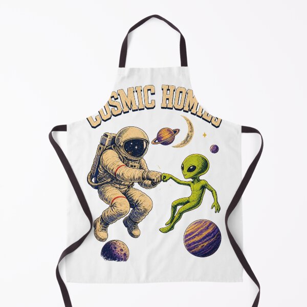 Item preview, Astronaut Alien Fist Bump Space Friendship Design designed and sold by arawaksupplyco.