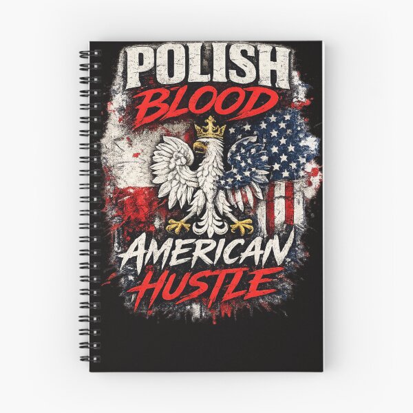 Item preview, POLISH BLOOD AMERICAN HUSTLE designed and sold by GraphicGlowTeesStore.