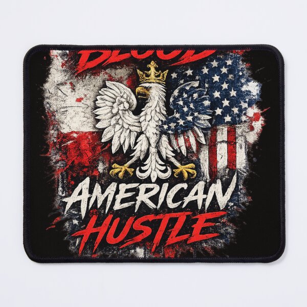 Item preview, POLISH BLOOD AMERICAN HUSTLE designed and sold by GraphicGlowTeesStore.