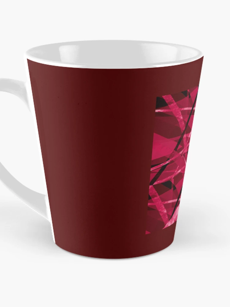 Thumbnail 3 of 4, Coffee Mug, Dynamic Red Geometric Pattern designed and sold by Andrew Hitchen.