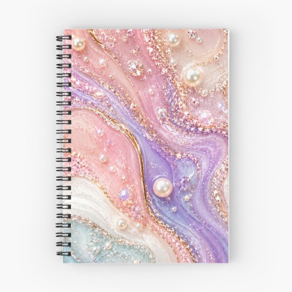Item preview, Luxury Pearl & Crystal Fluid Art Marble designed and sold by Aramdesing.