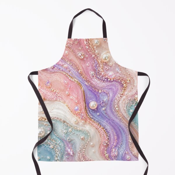 Item preview, Luxury Pearl & Crystal Fluid Art Marble designed and sold by Aramdesing.