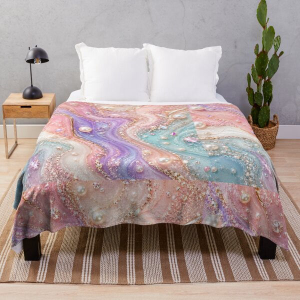 Item preview, Luxury Pearl & Crystal Fluid Art Marble designed and sold by Aramdesing.