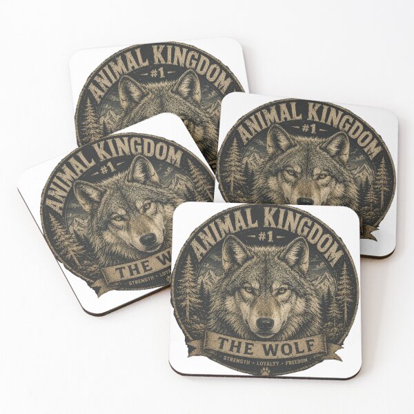 Item preview, Animal Kingdom #2 – The Wolf | Vintage Wildlife Graphic T-Shirt designed and sold by CoreThread..