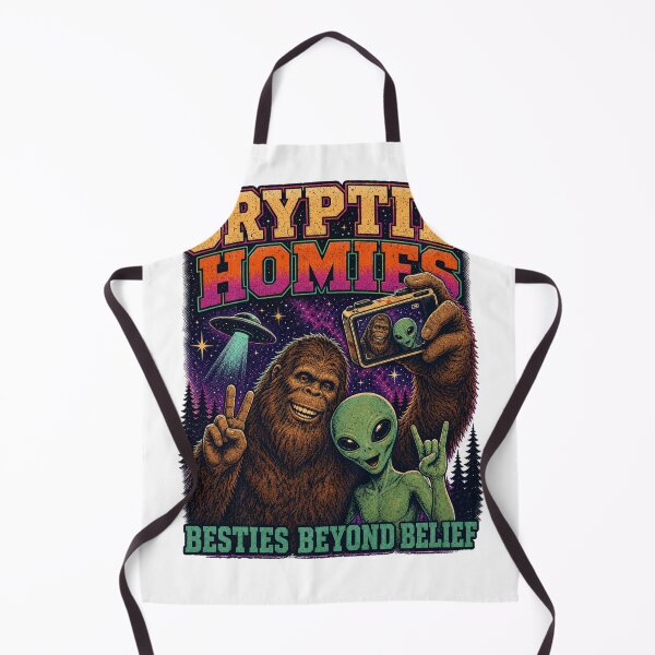 Item preview, Cryptid Homies Bigfoot Alien Selfie Design designed and sold by arawaksupplyco.