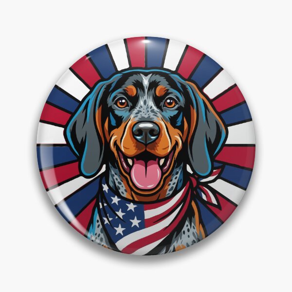 Item preview, Bluetick Coonhound 4th of July Dog – Patriotic USA Puppy Gift designed and sold by The Real Life Symphony.