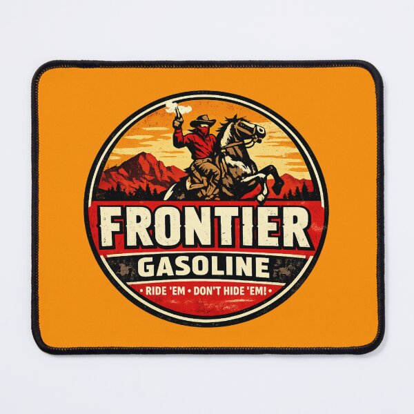 Item preview, Vintage Frontier Oil Gasoline Design designed and sold by FutureTraveller.