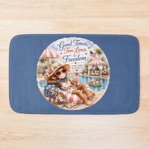 Item preview, Good Times, Tan Lines & Freedom™ | Palm Beach Monkey Summer Collection designed and sold by TeelieTurner.