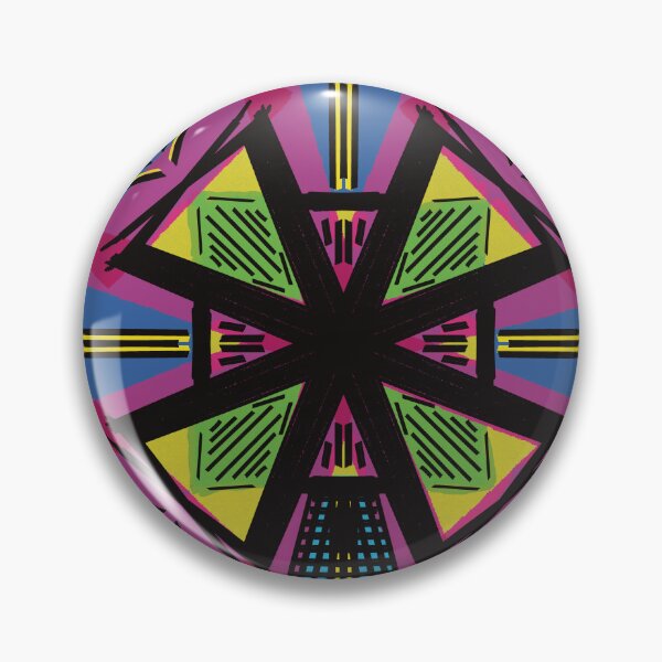 Item preview, Plaid inspired neon windmill designed and sold by Olenka.