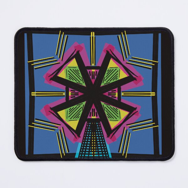 Item preview, Plaid inspired neon windmill designed and sold by Olenka.