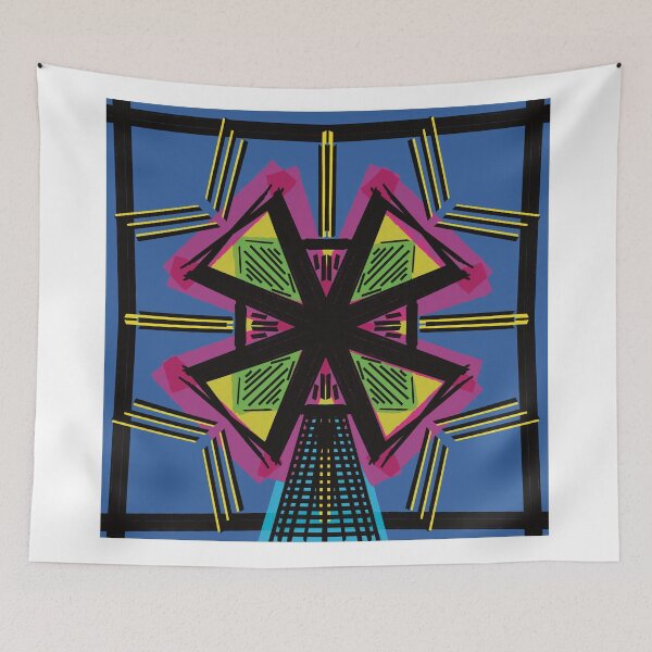 Item preview, Plaid inspired neon windmill designed and sold by Olenka.