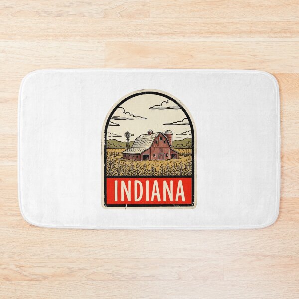 Item preview, Vintage Indiana Farm Barn Retro Travel Design designed and sold by Paper Drip.