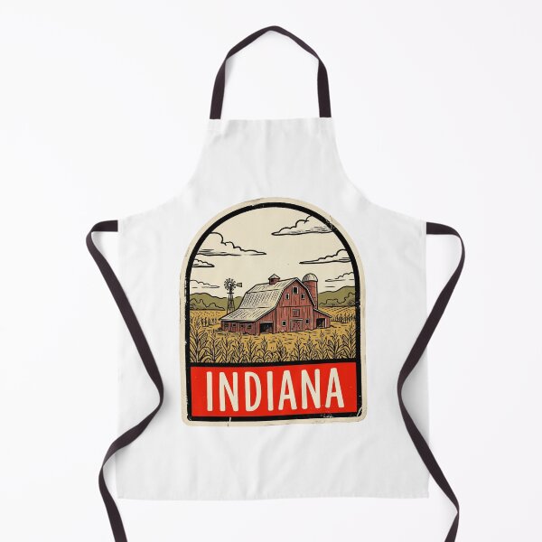Item preview, Vintage Indiana Farm Barn Retro Travel Design designed and sold by Paper Drip.