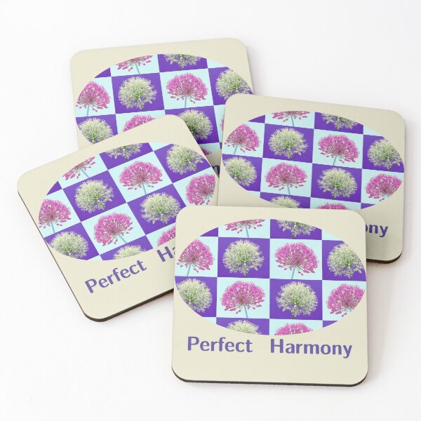 Item preview, Macro Allium Blossom Art in Perfect Harmony Ellipse designed and sold by JurateArt-DK.