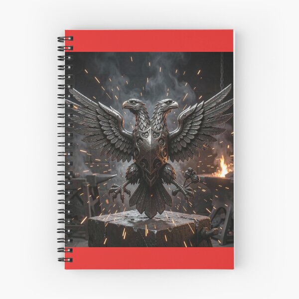 Item preview, Forged Iron Double-Headed Eagle Ancient Symbol Canvas Print designed and sold by TaBogroupsRed.
