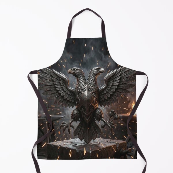 Item preview, Forged Iron Double-Headed Eagle Ancient Symbol Canvas Print designed and sold by TaBogroupsRed.