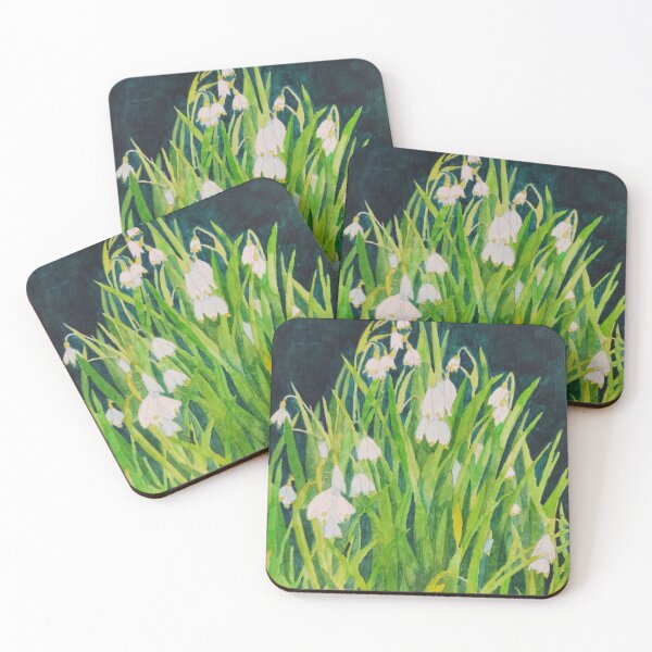 Item preview,  Snowdrops watercolour painting  designed and sold by esvb.