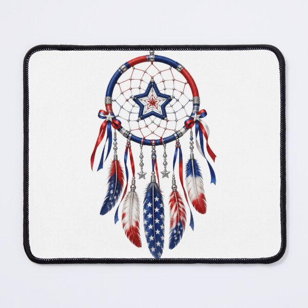 Item preview, Red White and Blue Stars and Feathers designed and sold by jgvisualarts.