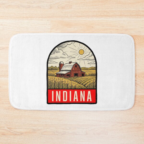 Item preview, Vintage Indiana Farm Barn Retro Travel Design designed and sold by Paper Drip.