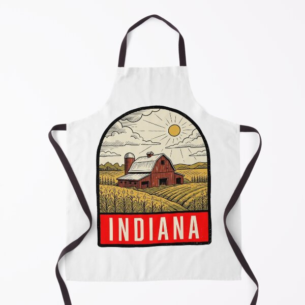 Item preview, Vintage Indiana Farm Barn Retro Travel Design designed and sold by Paper Drip.