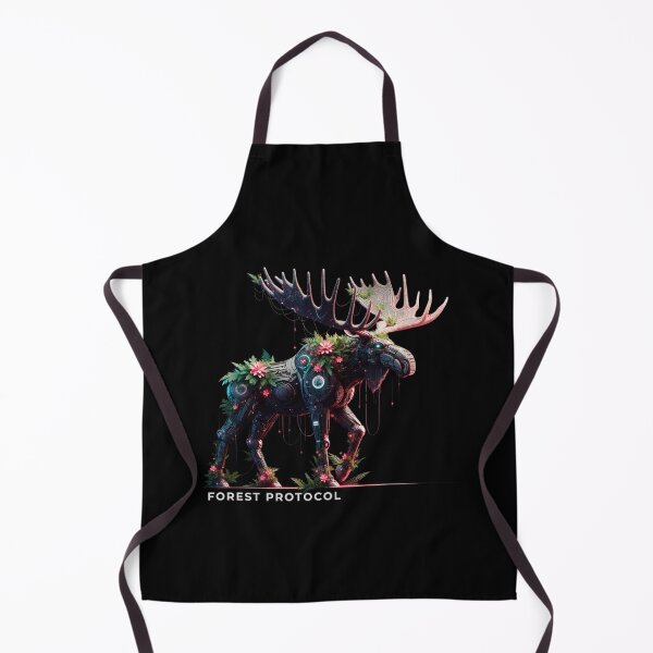 Item preview, FOREST PROTOCOL – Cyberpunk Moose Guardian of Nature designed and sold by PatykArt.