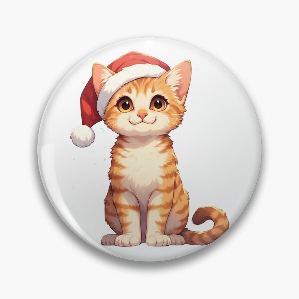 Artikelvorschau, Cute Ginger Kitten Santa Hat Portrait entworfen und verkauft von Cute Animals And Royal Art.