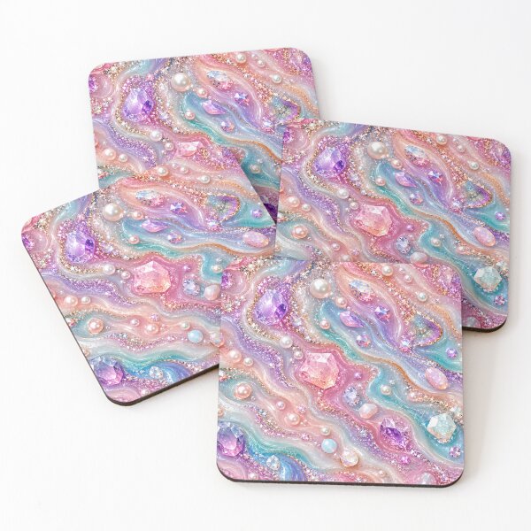 Item preview, Luxury Pearl & Crystal Fluid Art Marble designed and sold by Aramdesing.