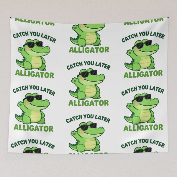 Item preview, Catch You Later Alligator Kids Tee | Sunglasses Gator Graphic | Children | Cartoon designed and sold by Henrysink.