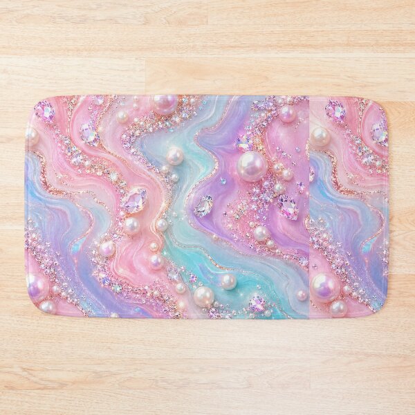 Item preview, Luxury Pearl & Crystal Fluid Art Marble designed and sold by Aramdesing.