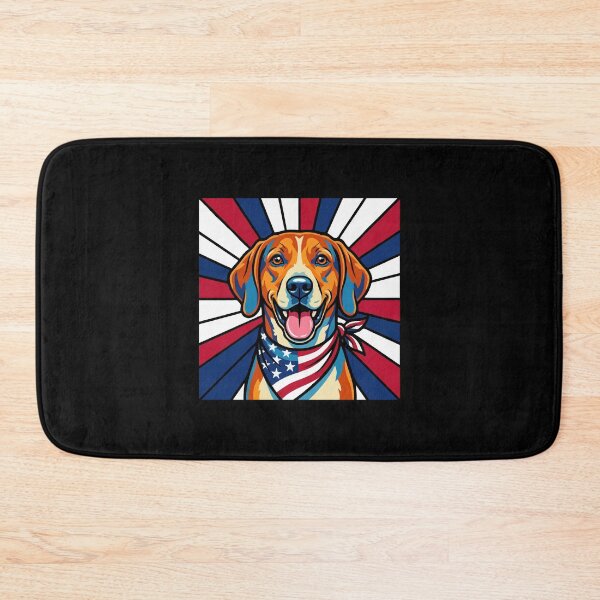 Item preview, American Foxhound 4th of July Dog – Patriotic USA Puppy Gift designed and sold by The Real Life Symphony.